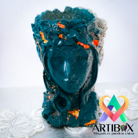 Mini Vaza, Ghiveci Decorativ la moda 7x7x10.5 cm - Lady [6]