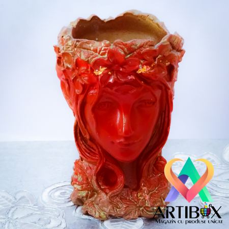 Mini Vaza, Ghiveci Decorativ la moda 7x7x10.5 cm - Lady [5]