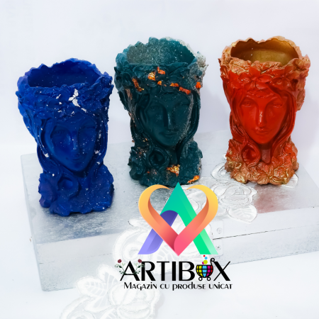 Mini Vaza, Ghiveci Decorativ la moda 7x7x10.5 cm - Lady [1]