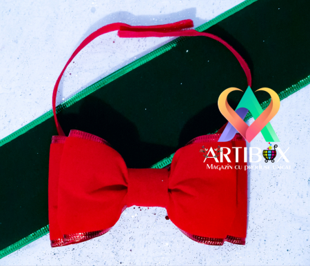 Papion fundita rosu pentru copii [2]