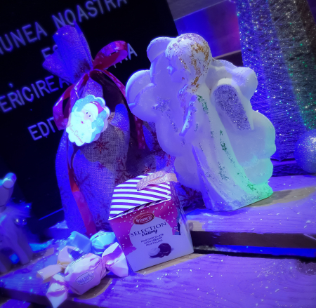 Craciun 2020 - Saculet Cadou de Craciun - Ingeras mare 18 cm