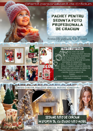 Servicii - Servicii foto profesionale de Craciun 2025 - Studio foto mobil