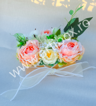Set 31 de carduri cu citate motivationale in cutie tip carte cu ornament floral si lumini [5]