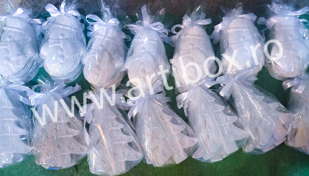 Set de pictura - figurine ipsos om de zapada si bradut, acuarele, paleta si acuarele [1]