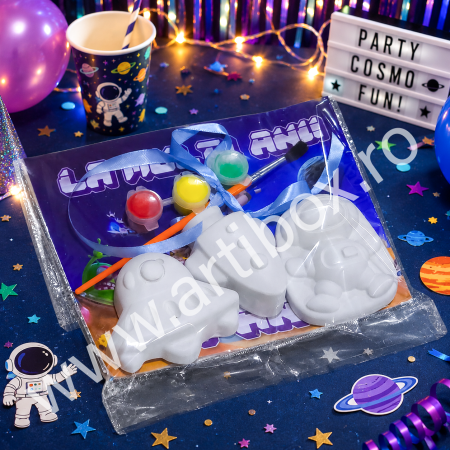 Cadouri copii - Set figurine tematice pictura - aniversari si activitati pentru copii, acuarele si pensula incluse