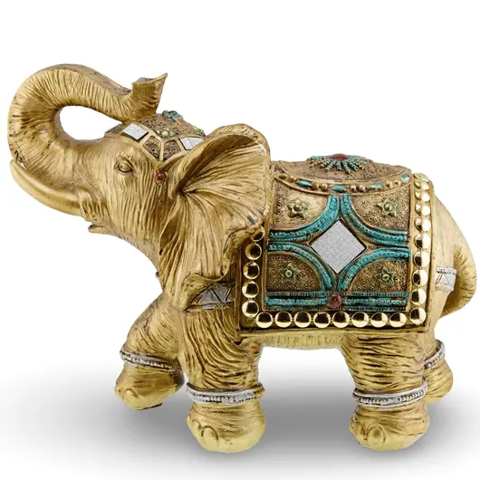 Feng Shui - Statueta Feng Shui - Elefant regal al prosperitatii cu trompa ridicata