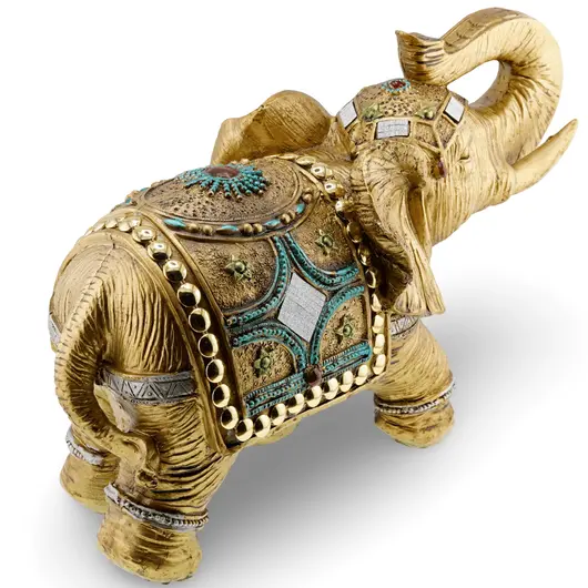 Statueta Feng Shui - Elefant regal al prosperitatii cu trompa ridicata [2]