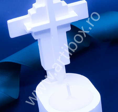 Suport din marmura cu lumanare decorativa - tip candela [2]