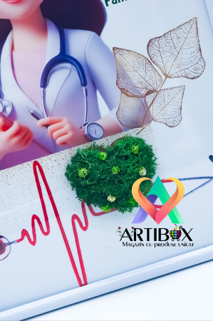 Tablou cu licheni naturali - Apreciere Asistenta, Cadouri de multumire [2]