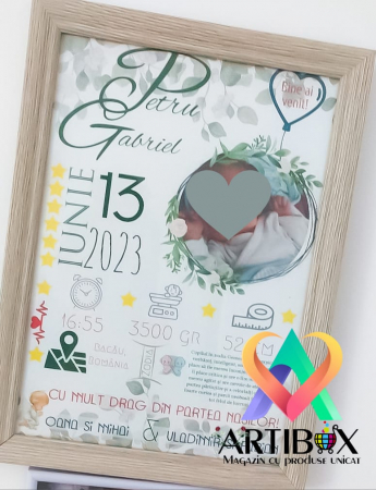 Tablouri personalizate - Tablou personalizat - Cadou la botez