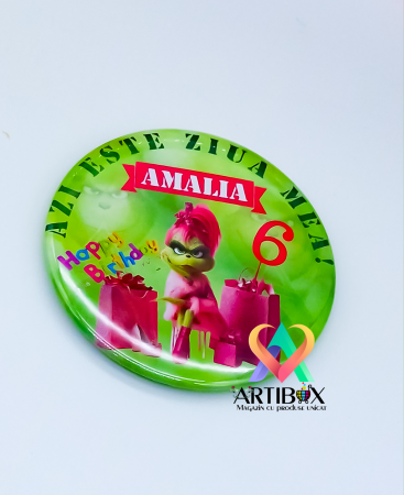 Tablou personalizat cu diverse personaje pentru copii - Grinch Girl [2]