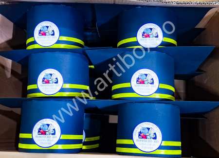 Tocă pentru festivitatea de absolvire - Carton negru cu panglica din satin [7]