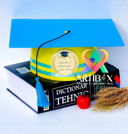 Tocă pentru festivitatea de absolvire - Model Multicolor [1]