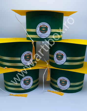 Tocă pentru festivitatea de absolvire - Model Multicolor [2]