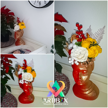 Vaza cu ornament floral - Original Africana Mystic Flora [23]