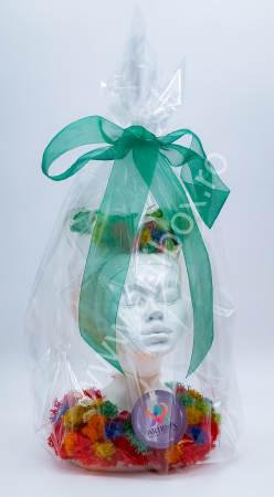 Vaza decorativa cu licheni naturali multicolori [2]