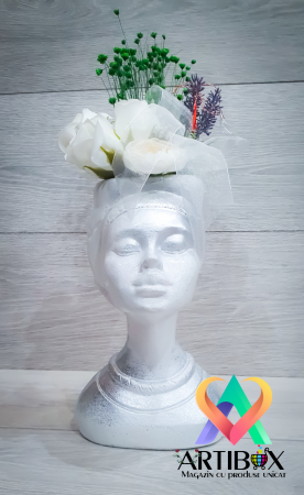 Martisor decoratiuni - Vaza cu ornament floral - Original Africana Mystic Flora
