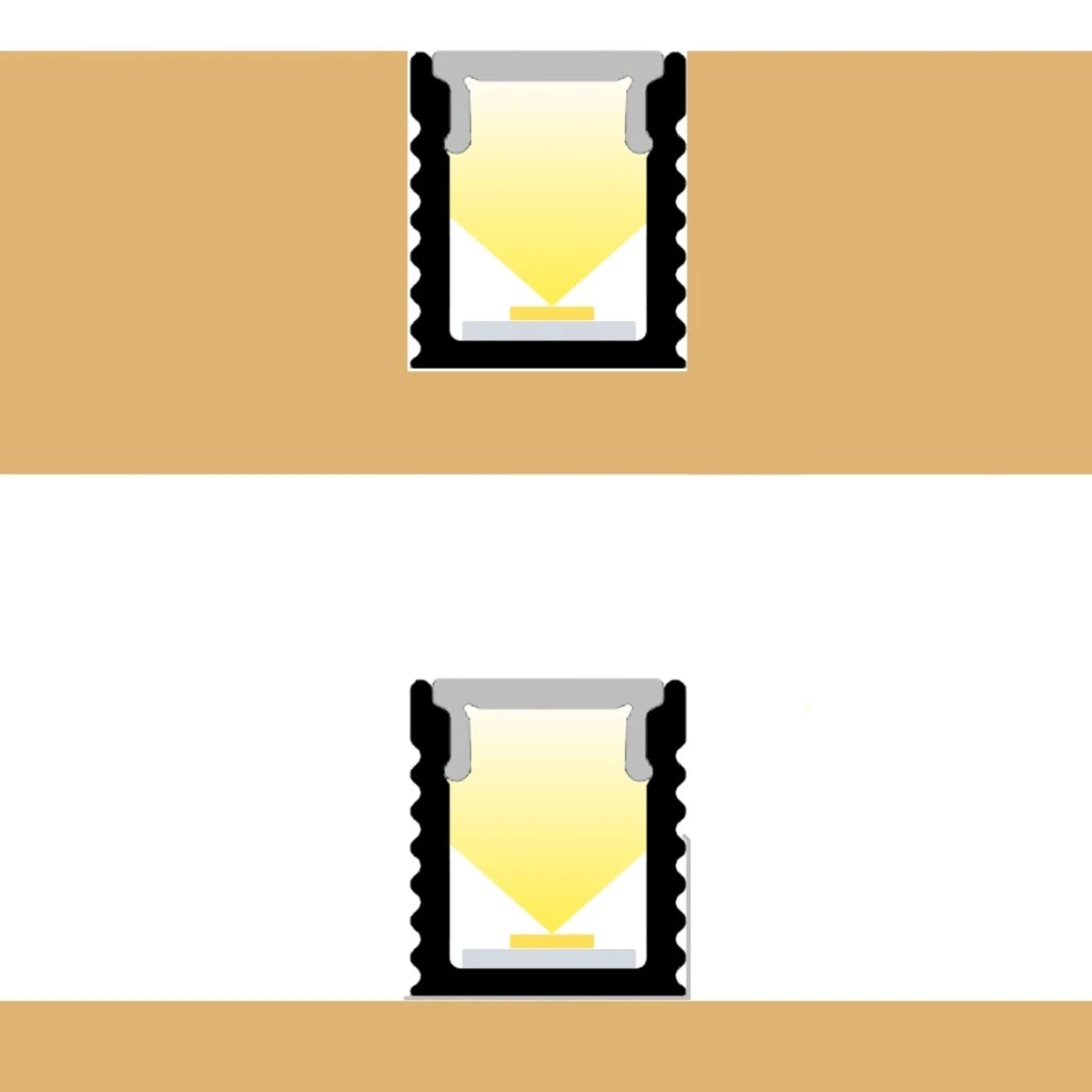 Profil led slim incastrat 7,8 mm x 9 mm, 2 metri [3]