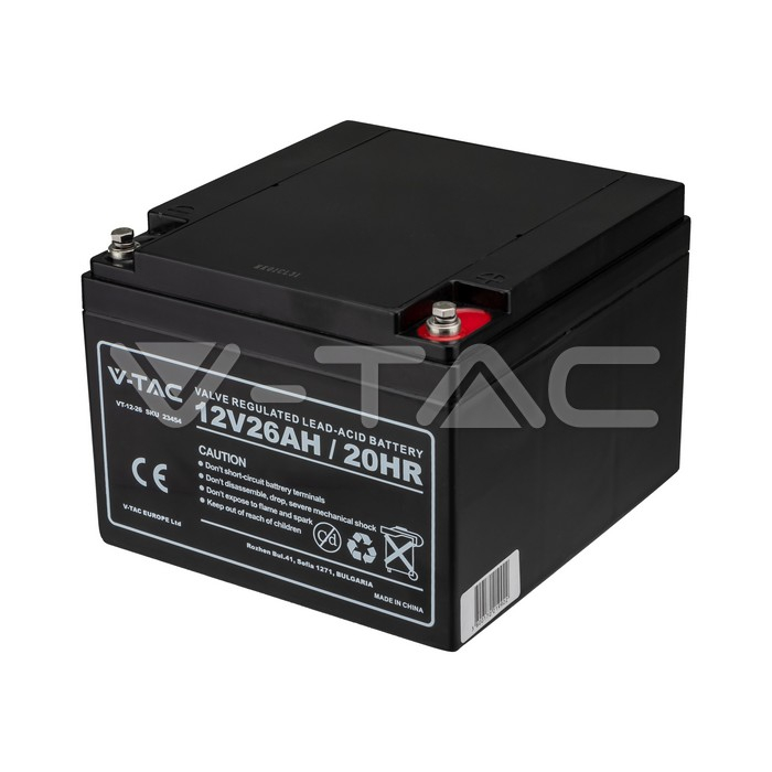 ACUMULATOR GEL PLUMB 12V 26AH 20HR 175X166X125MM [2]
