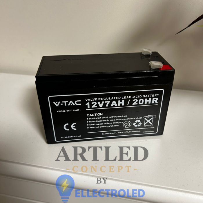 Acumulator Gel Plumb 12V 7AH  20HR | Dimensiuni 151X65X94mm [3]