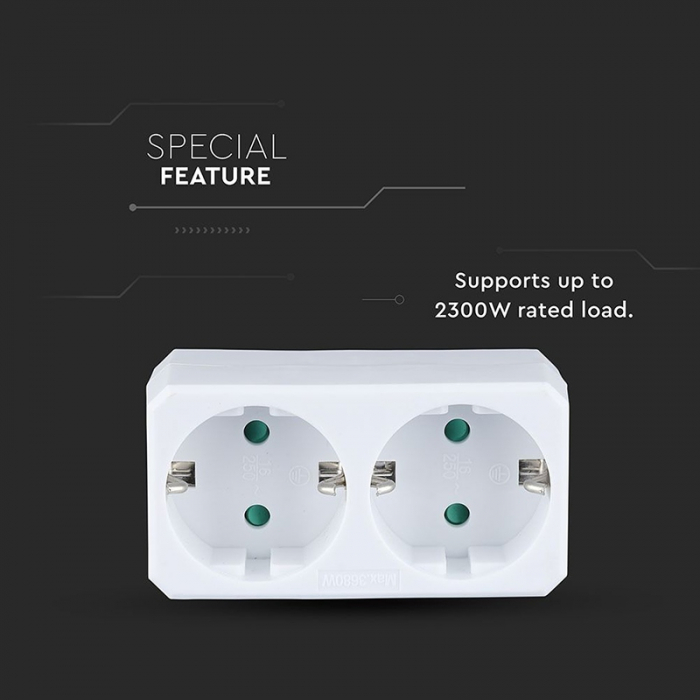 ADAPTOR 2 PRIZE 2X16A MAX 2300W [6]