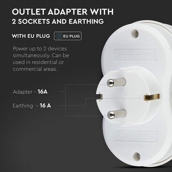 ADAPTOR 3 PRIZE 3X16A MAX 3680W [8]