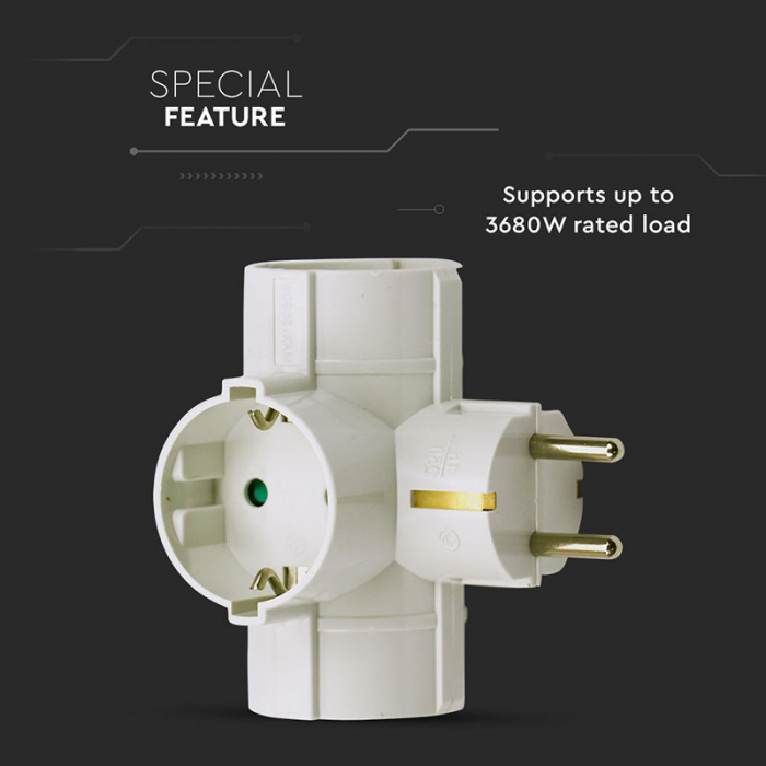 ADAPTOR 3 PRIZE 3X16A MAX 3680W [4]