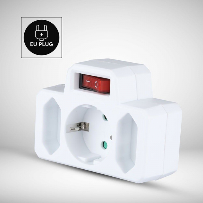 ADAPTOR 3 PRIZE CU INTRERUPATOR 2X2.5A SI 1X16A MAX 3680W [7]