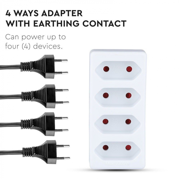 ADAPTOR 4 PRIZE 4X2.5A MAX 3680W [8]