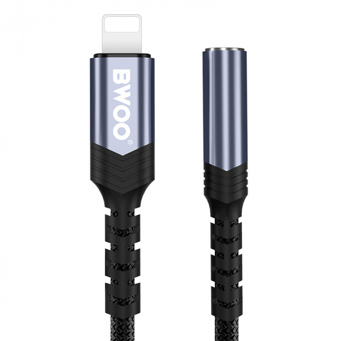 ADAPTOR AUDIO LIGHTNING - JACK 3.5MM - NEGRU [5]