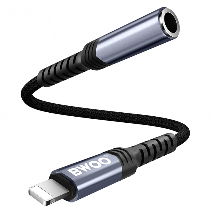 ADAPTOR AUDIO LIGHTNING - JACK 3.5MM - NEGRU [4]