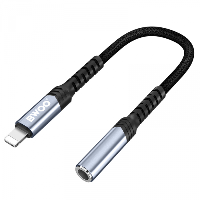 ADAPTOR AUDIO LIGHTNING - JACK 3.5MM - NEGRU [2]