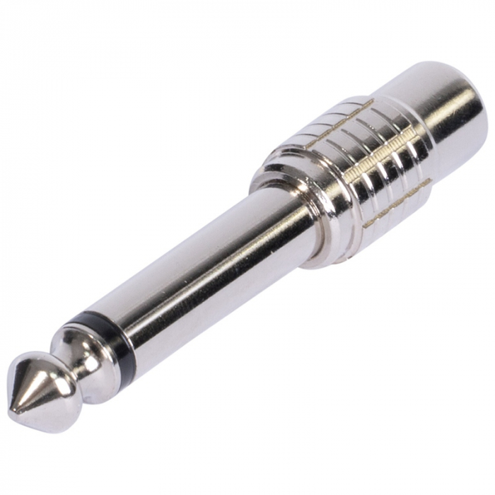 ADAPTOR JACK 6.35 TATA - RCA MAMA METAL MONO [3]