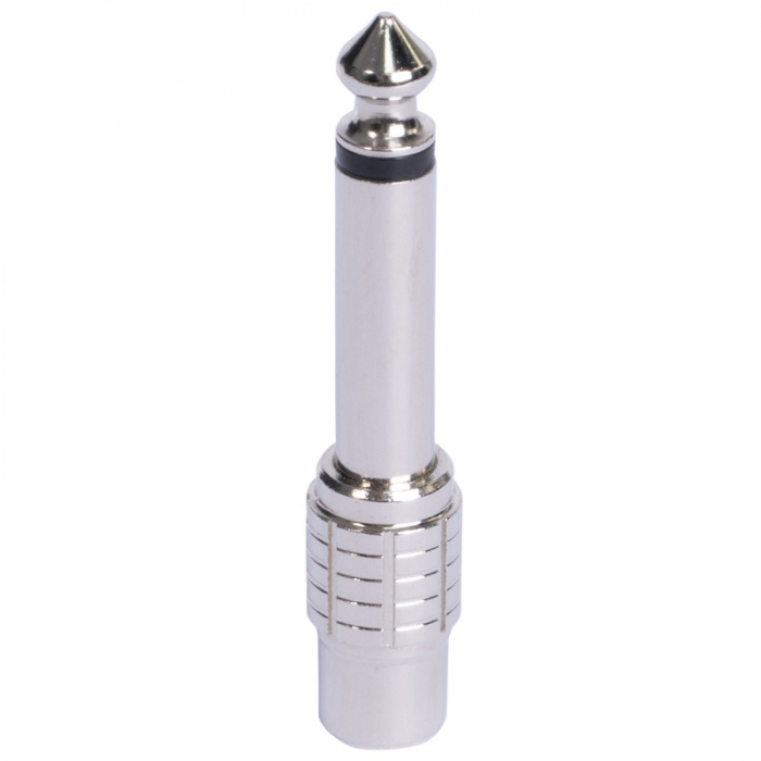 ADAPTOR JACK 6.35 TATA - RCA MAMA METAL MONO [4]