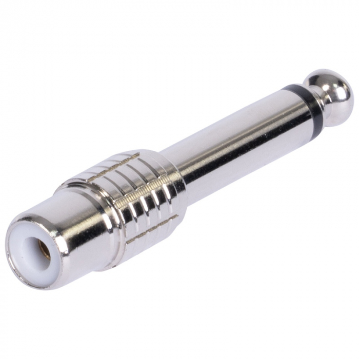 ADAPTOR JACK 6.35 TATA - RCA MAMA METAL MONO [2]