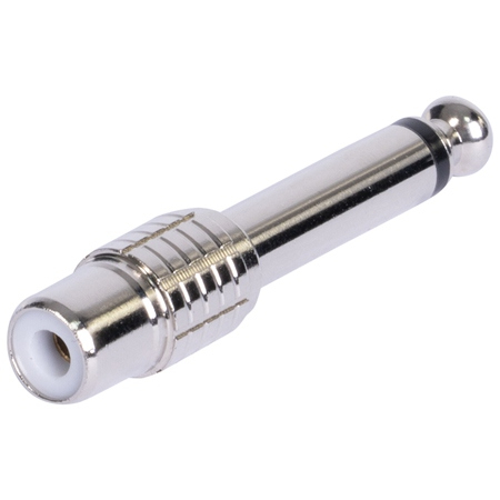 ADAPTOR JACK 6.35 TATA - RCA MAMA METAL MONO [1]