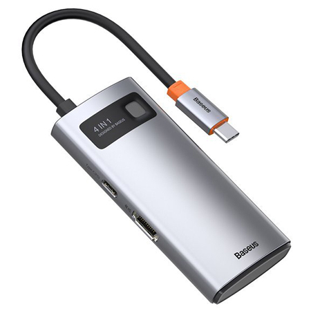 ADAPTOR MULTIFUNCTIONAL 4IN1 USB TIP C/HDMI/USB 3.0/USB2.0 + PD BASEUS [1]