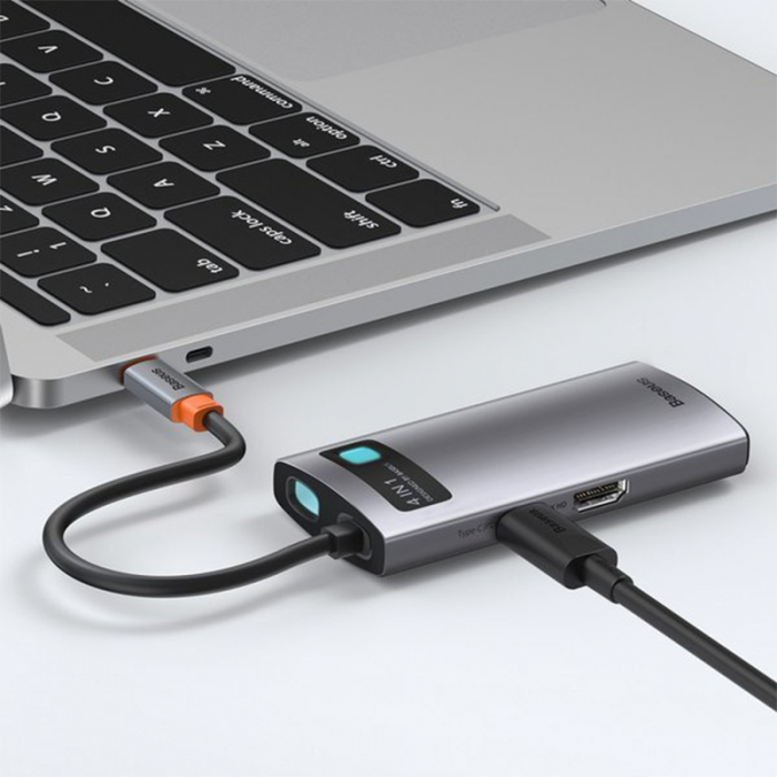 ADAPTOR MULTIFUNCTIONAL 4IN1 USB TIP C/HDMI/USB 3.0/USB2.0 + PD BASEUS [7]
