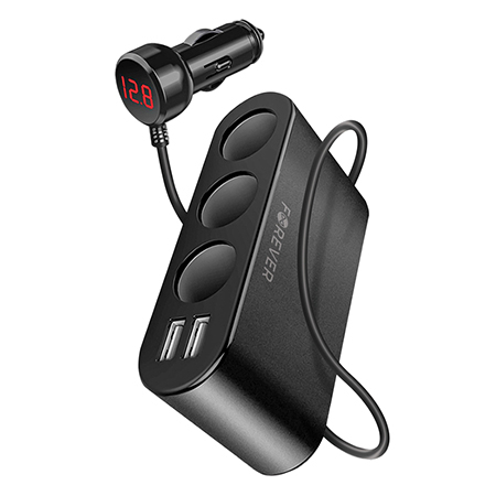 ADAPTOR PRIZA AUTO 3CAI + 2XUSB 2.4A [1]