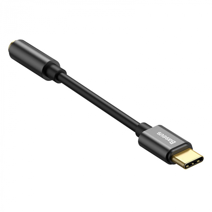 ADAPTOR USB-C - JACK 3.5MM BASEUS - NEGRU [4]