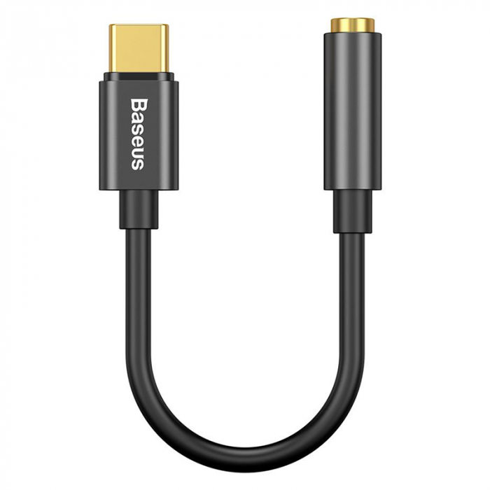 ADAPTOR USB-C - JACK 3.5MM BASEUS - NEGRU [2]