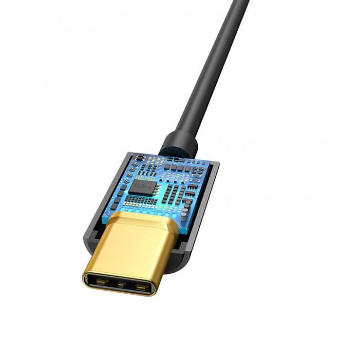 ADAPTOR USB-C - JACK 3.5MM BASEUS - NEGRU [6]