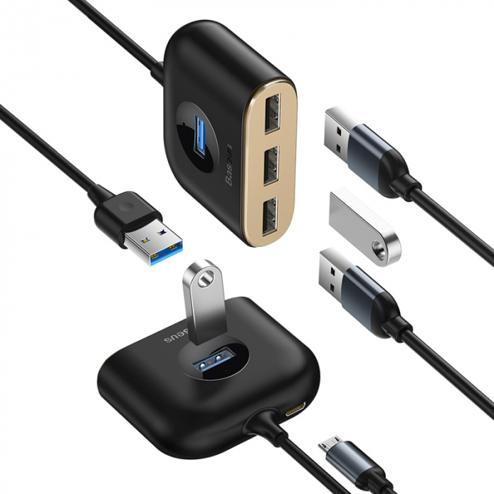 ADAPTOR USB HUB 3.0 4 PORTURI BASEUS [7]