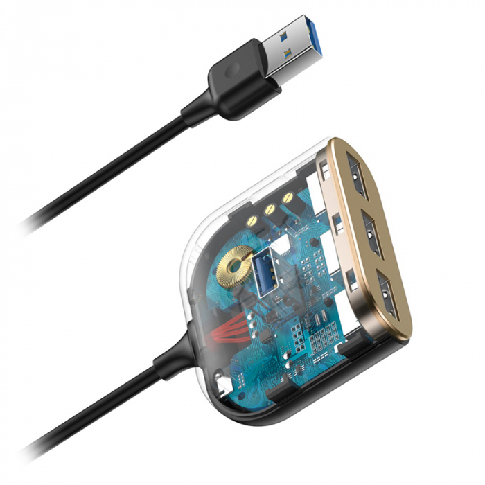 ADAPTOR USB HUB 3.0 4 PORTURI BASEUS [6]