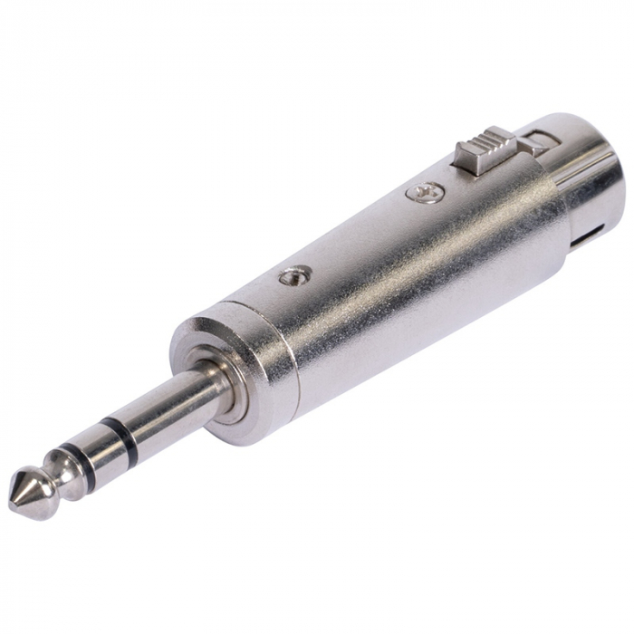ADAPTOR XLR MAMA - JACK 6.35 TATA STEREO METAL [3]