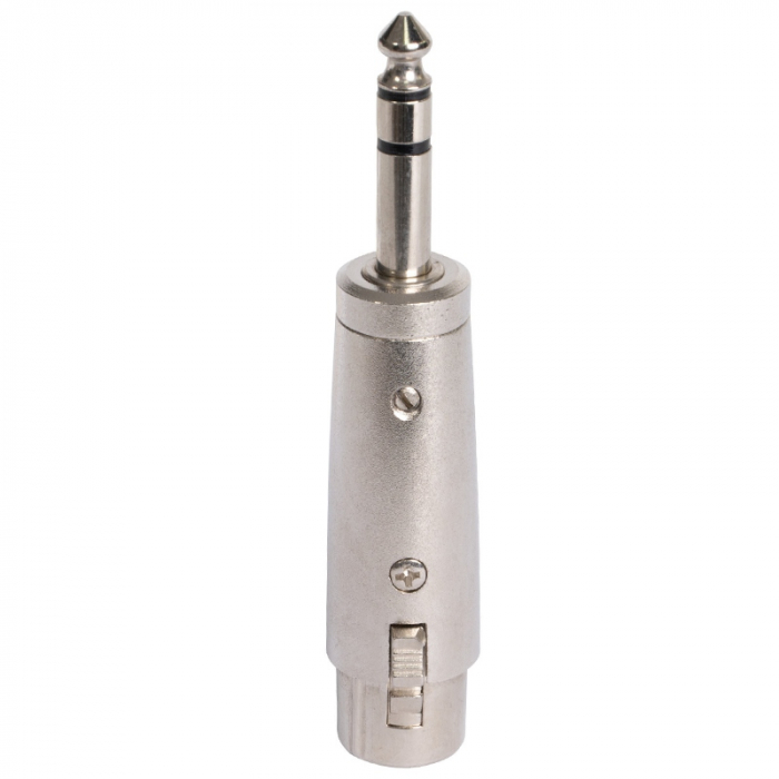ADAPTOR XLR MAMA - JACK 6.35 TATA STEREO METAL [4]