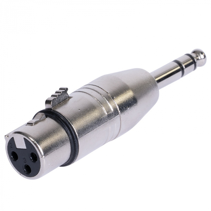 ADAPTOR XLR MAMA - JACK 6.35 TATA STEREO METAL [2]