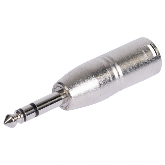 ADAPTOR XLR TATA - JACK 6.35 TATA STEREO METAL [3]