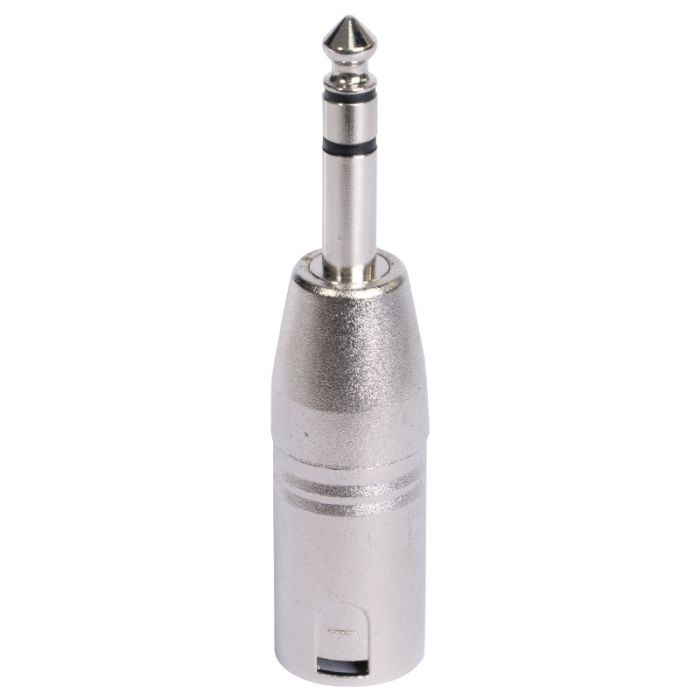 ADAPTOR XLR TATA - JACK 6.35 TATA STEREO METAL [4]