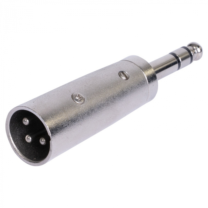 ADAPTOR XLR TATA - JACK 6.35 TATA STEREO METAL [2]
